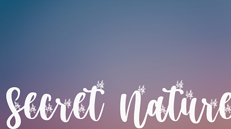 Secret Nature Font