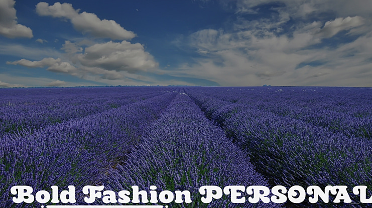 Fashion PERSONAL USE Font