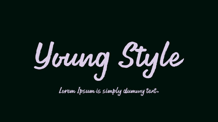 Young Style Font Family