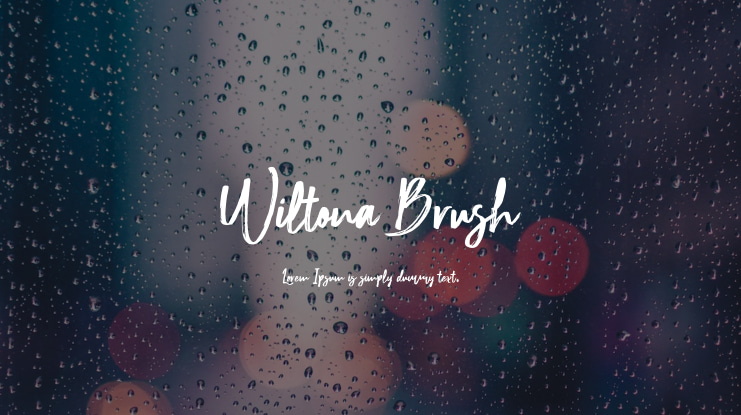 Wiltona Brush Font Family