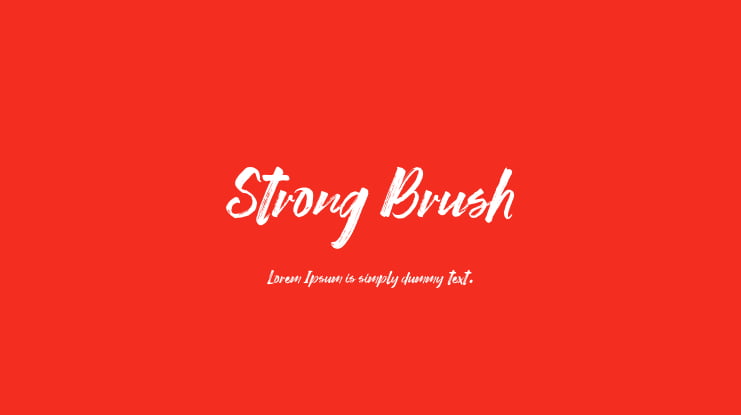 Strong Brush Font Family