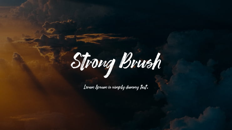 Strong Brush Font Family