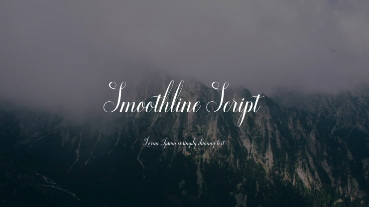 Smoothline Script Font : Download Free for Desktop & Webfont