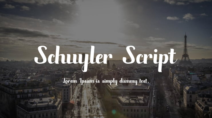 Schuyler Script Font