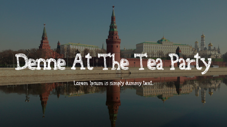 Denne At The Tea Party Font