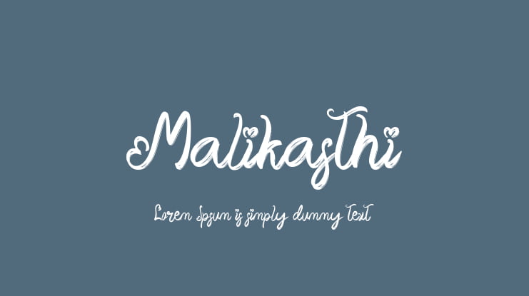 Malikasthi Font