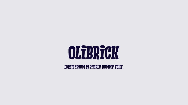 Olibrick Font