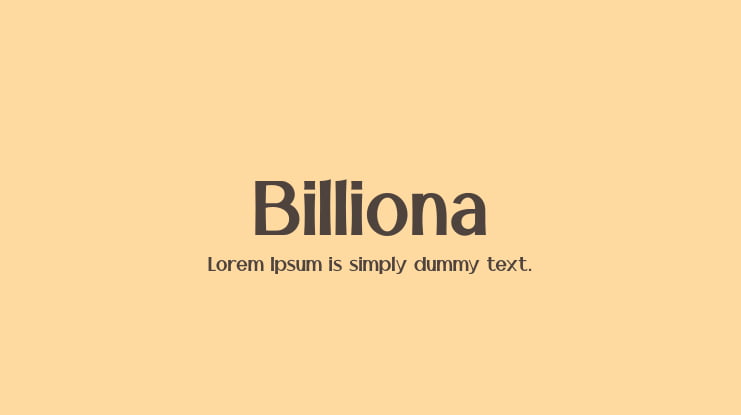 Billiona Font