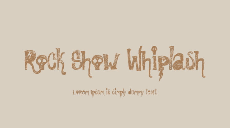 Rock Show Whiplash Font