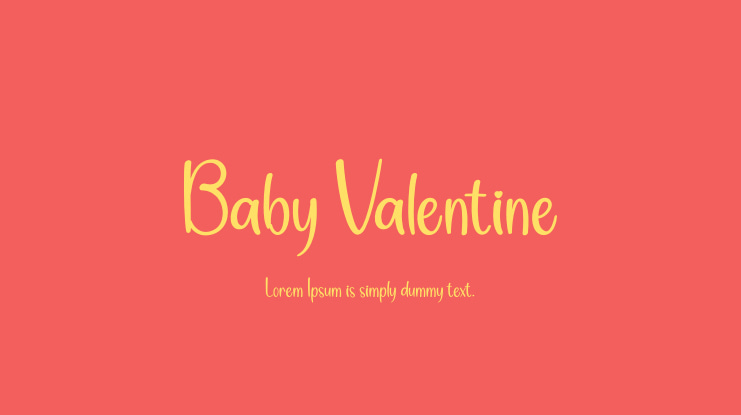 Baby Valentine Font