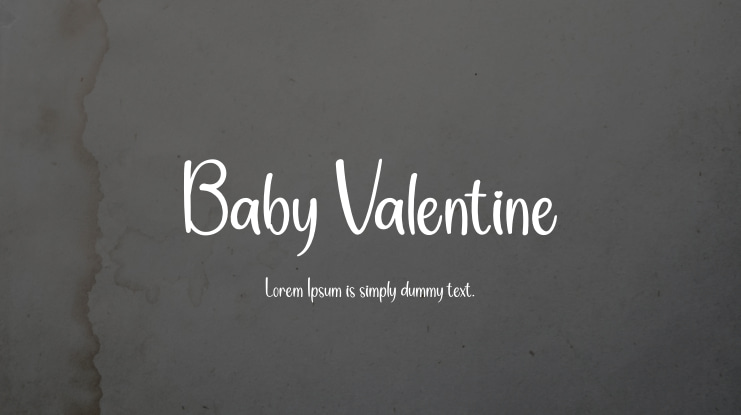 Baby Valentine Font