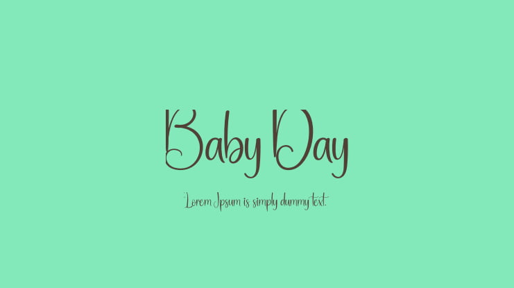 Baby Day Font