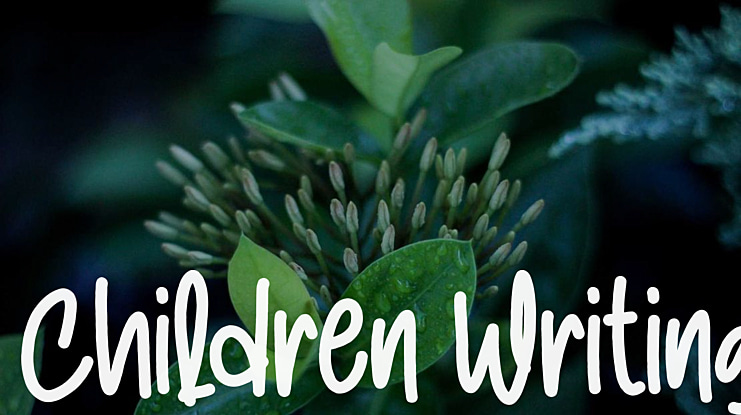 Children Writing Font
