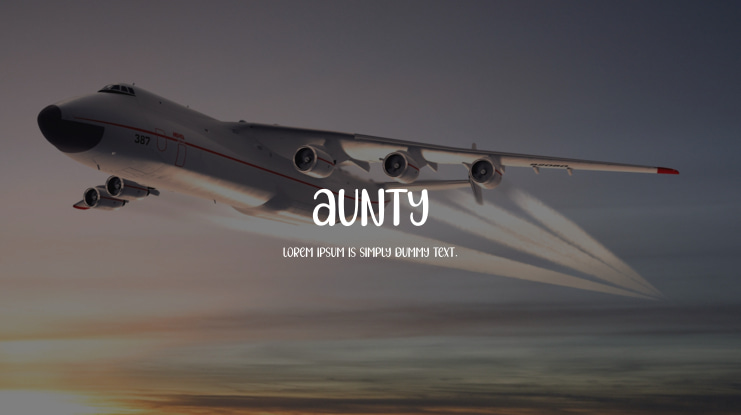 Aunty Font