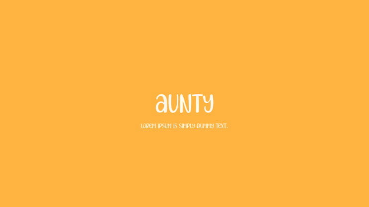 Aunty Font