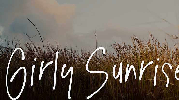 Girly Sunrise Font