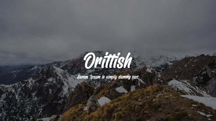 Orittish Font