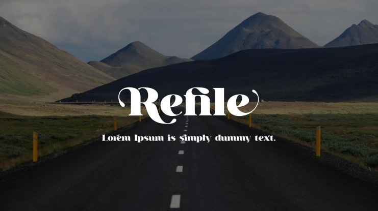 Refile Font