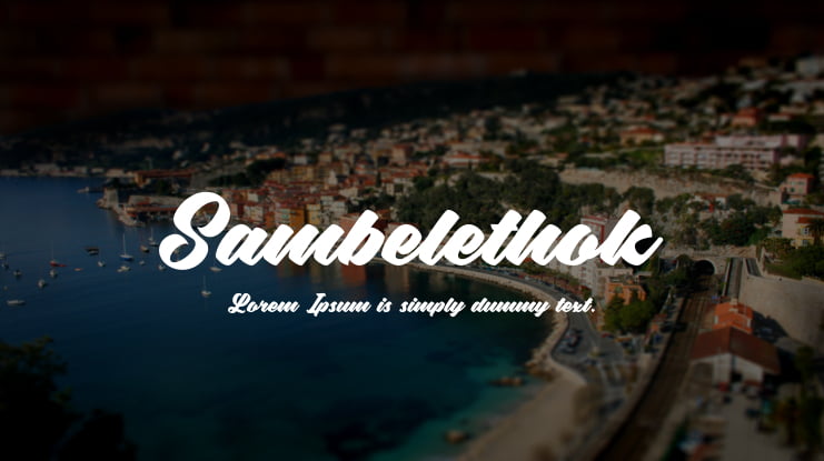 Sambelethok Font