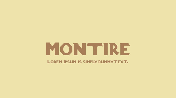 Montire Font
