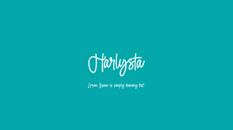 Harlysta Font
