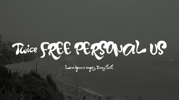 Twice FREE PERSONAL US Font