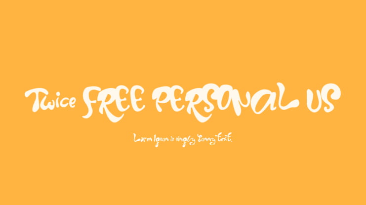 Twice FREE PERSONAL US Font