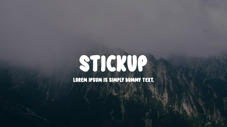 Stickup Font