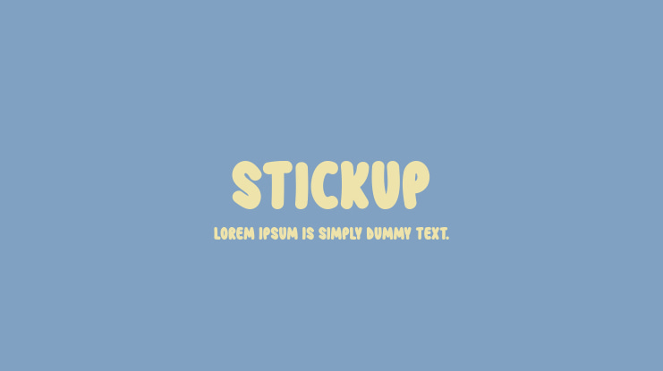 Stickup Font