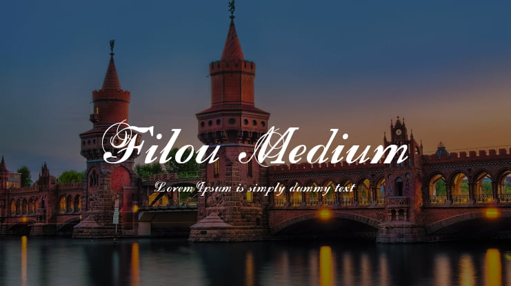 Filou Medium Font