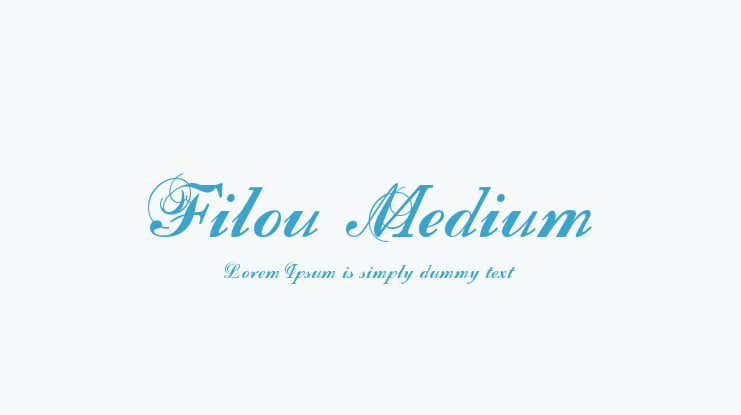 Filou Medium Font