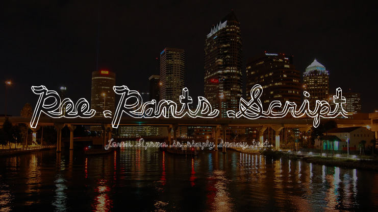 Pee Pants Script Font
