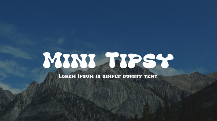 Mini Tipsy Font