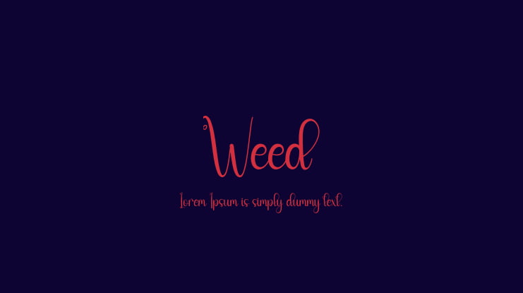 Weed Font