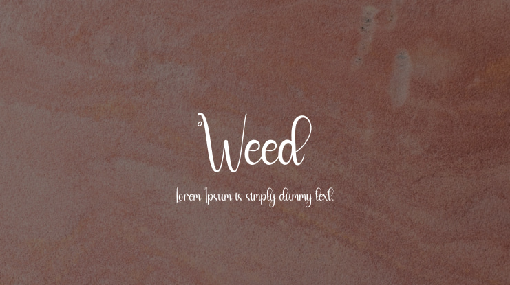 Weed Font