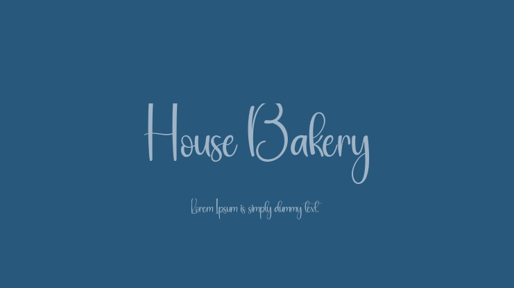 House Bakery Font