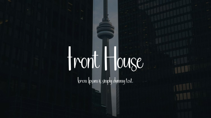 Front House Font
