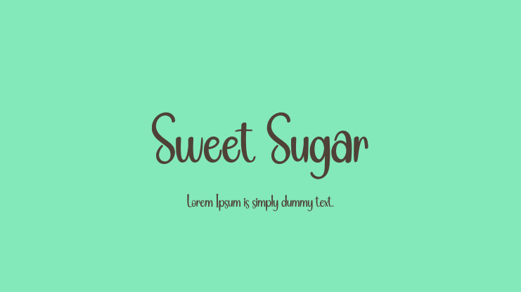 Sweet Sugar Font