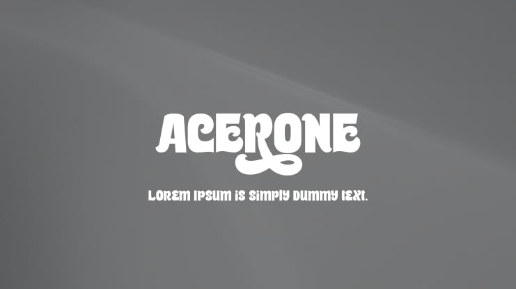Acerone Font