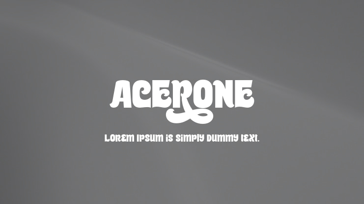 Acerone Font