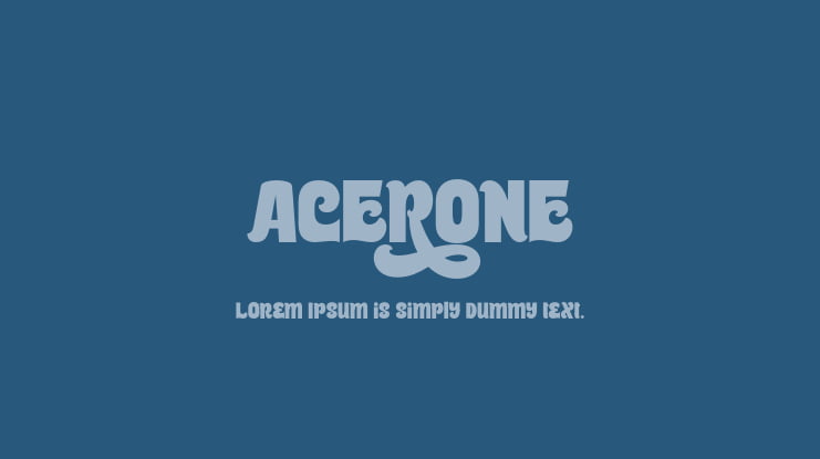 Acerone Font