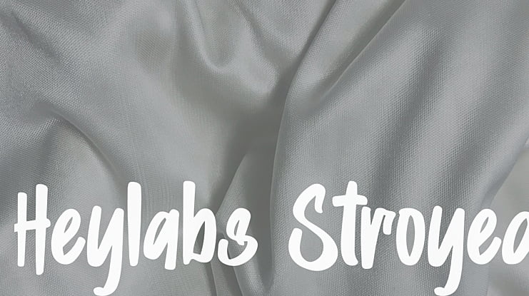 Heylabs Stroyed Font