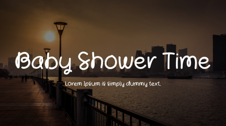 Baby Shower Time Font