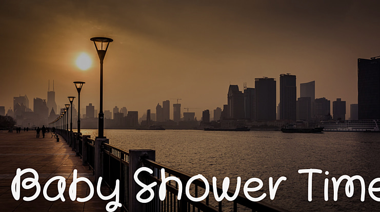 Baby Shower Time Font