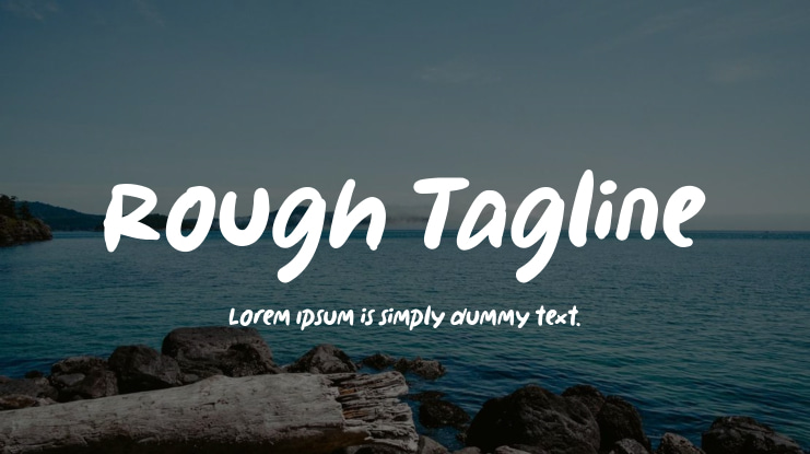 Rough Tagline Font