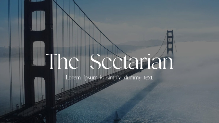 The Sectarian Font Family