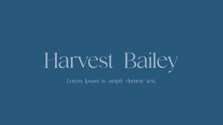 Harvest Bailey Font Family