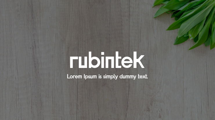 rubintek Font Family