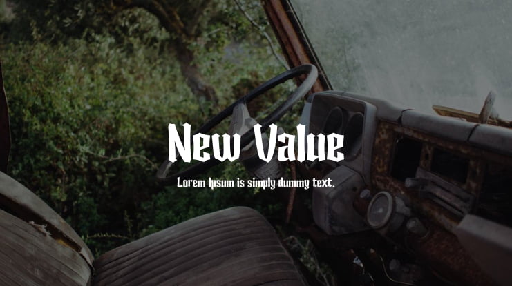 New Value Font