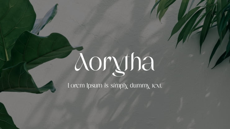 Aorytha Font